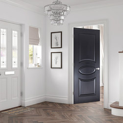 Versailles Black Primed Internal Door - Internal Doors