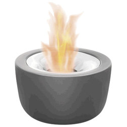 Contemporary Tabletop Fireplaces Small Tabletop Gel Firepit by Blomus