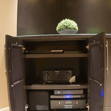 Dedicated Theatre with Beautiful Cabinetry