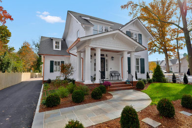 Arts and crafts exterior home photo in Richmond