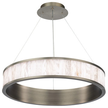 Modern Forms PD-72128 Coliseo 28"W LED Drum Chandelier - Antique Nickel