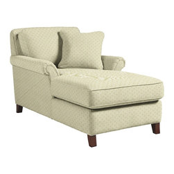 Phoebe Premier Two-Arm Chaise by La-Z-Boy shown in Cilantro - Products