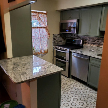Sage Green Kitchen Remodel in Staten Island, NY