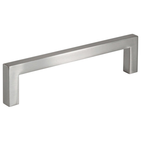 Celeste Square Bar Pull Cabinet Handle Brushed Nickel 9mm, 5" Hole Spacing