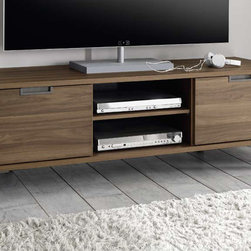 Modern TV Stand Palma Walnut by LC Mobili - $459.00 - Entertainment Centers And Tv Stands