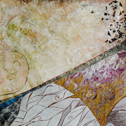 White Sand Beach - Mixed Media Art