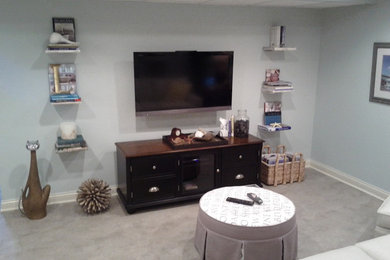 Family room - modern family room idea in Other