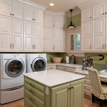 Light over laundry sink