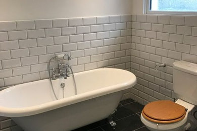 White Tile Bathrooms