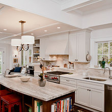 White Kitchen with Oil-rubbed Bronze Fixtures