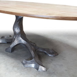 Oval Top Twisted Tree Bronze - Sculptures