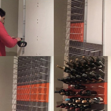 Stylish wine racks - STACT wine wall system
