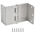 Cosmas - Offset Swing Clear Door Hinge, Satin Nickel 3-1/2" with 1/4" Radius Corners - This Satin Nickel Offset Swing Clear Door Hinge is designed to widen the opening in any doorway, increasing accessibility for those that need a wider opening and is ideal for those with wheelchairs. The 3-1/2" size is compatible with almost all residential interior door hinges, and can be easily installed in minutes. Perfect for heavy-duty residential or light-duty commercial applications.