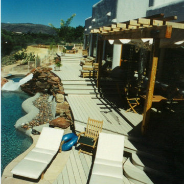 Multi-level composite pool deck - Page Springs AZ
