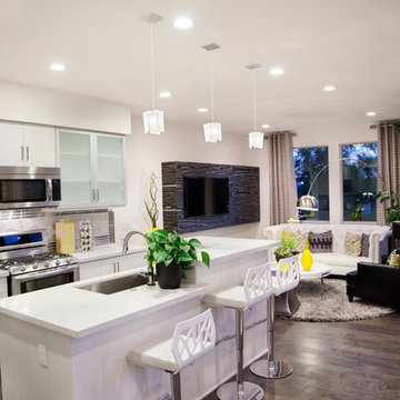 Levis LED Mini Pendants in Kitchen