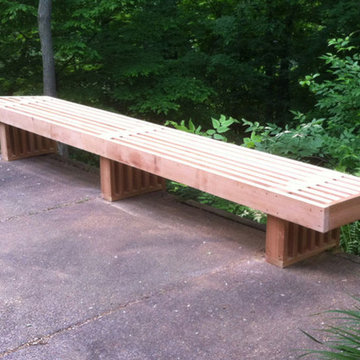 Exterior Zen Garden Bench