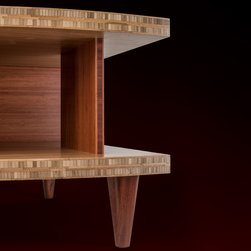 Sine Coffee Table End View, Right - Coffee Tables
