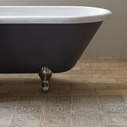 Caspari Antiqued Silver Marble Tile - Flooring