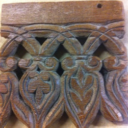 Reclaimed Antique Carving Mantle - Fireplace Mantels