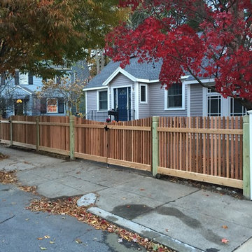 Jamaica Plain | Custom Red Cedar Spindle Picket w/ Scallop Gates