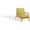 Siena Club Chair, Natural Shorea, Peridot Polyester Cushion