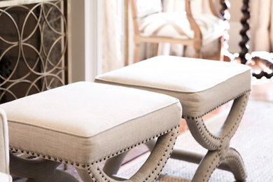 Example of a classic family room design in Other