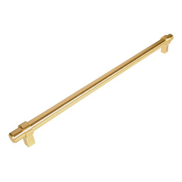 Cosmas 161-319BB Brushed Brass 12-5/8" CTC (319mm) Euro Bar Pull