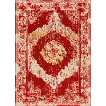 Well Woven Sydney Vintage Area Rug, Red, 2'3"x3'11"