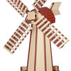 Poly Windmill, Ivory & Cherrywood, Large
