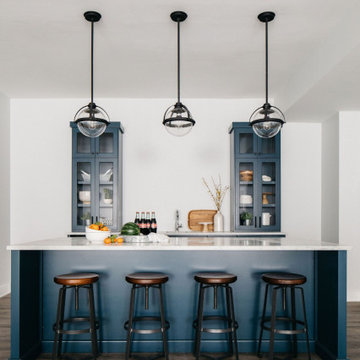 Blue Home Bar and Cabinetry