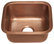 Sisley 17" Undermount Copper Bar Prep Sink