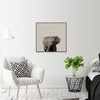 "Elephant Surprise" Floater Framed Painting Print, Canvas, 24"x24"