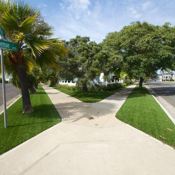 Artificial Grass Install at Beachy Home in San Diego