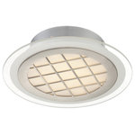 Lite Source - Lite Source LS-5700 Lamont - 8.75" 9W 1 LED Flush Mount - Lamont LED fixture collection from Lite Source feaLamont 8.75" 9W 1 LE Silver Frosted GlassUL: Suitable for damp locations Energy Star Qualified: n/a ADA Certified: n/a  *Number of Lights: Lamp: 1-*Wattage:9w LED bulb(s) *Bulb Included:No *Bulb Type:LED *Finish Type:Silver