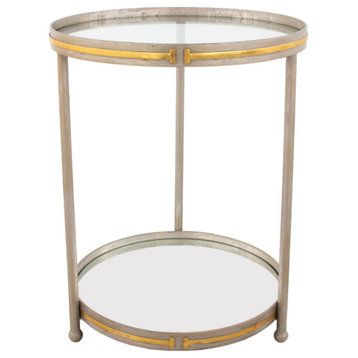 Vada Champagne & Gold Side Table