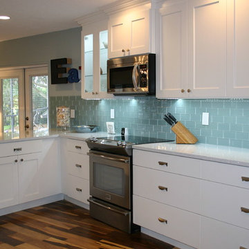White shaker style kitchen