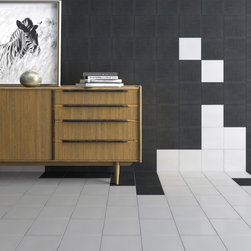 Serenity Small Black Square Tiles - Direct Tile Warehouse - 床＆壁タイル