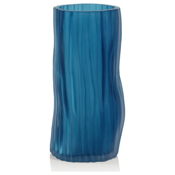 Falko Powder Glass Vase, 11.25"
