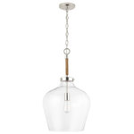 Austin Allen & Co - Austin Allen & Co 9F371A Boland, 1-Light Pendant - 9F371AInspired by vintage water jugs, this 1-light pendaBoland 1 Light Penda Polished Nickel Clea *UL Approved: YES Energy Star Qualified: n/a ADA Certified: n/a  *Number of Lights: 1-*Wattage:100w E26 Medium Base bulb(s) *Bulb Included:No *Bulb Type:E26 Medium Base *Finish Type:Polished Nickel