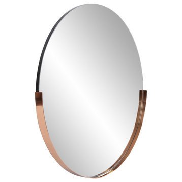Roseto HEMIR36274 Zanki 30" Diameter Circular Flat Accent Mirror - Polished