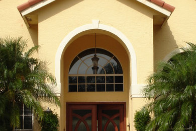 Custom Mahogany Entryway Doors by Deco Design Center
