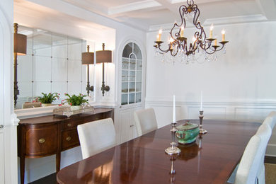 Dining room - traditional dining room idea in Charlotte