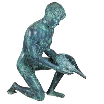 Man With Shell Bronze