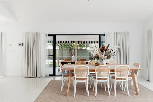 Beach Style Dining Room by Michelle Canny Interiors