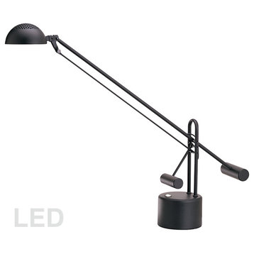 8W LED Desk Lamp, Black Finish