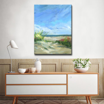 'Flowers & Seagrass' Ready2HangArt Canvas by Dana McMillan