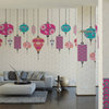 Textured Wallpaper Deco Featuring Chinese Accessories, 382481