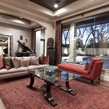 Living Room | New Construction | Design & Build | Spring Valley | Houston, TX