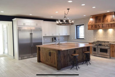 Mountain style kitchen photo in Other