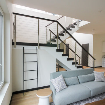 Project #70 | Open-Riser Staircase with Cable Railing